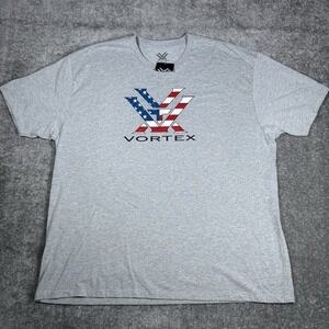Vortex Optics T-Shirt Men's 3XL Gray Short Sleeve Crew Neck‎ Scope Hunting